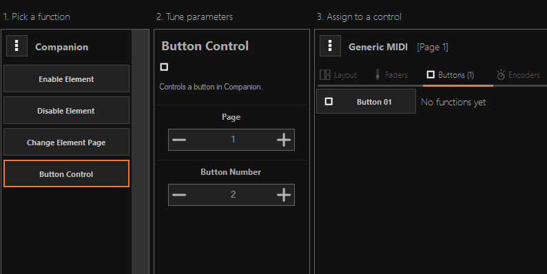 Контроль Companion с помощью MIDI-устройства / MIDI Device with Bitfocus Companion